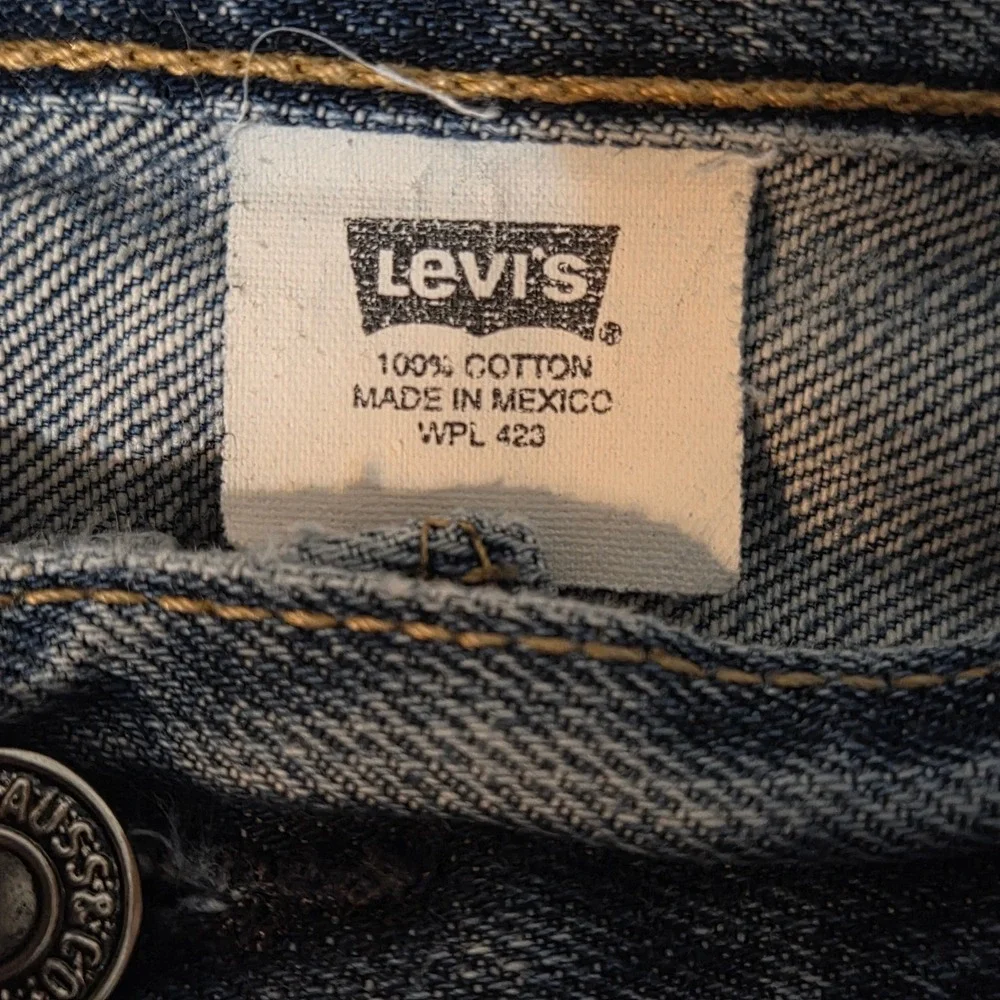 VTG Levi's 501 Original Y2K Jeans Men 40x30 Blue Denim Button Fly Straight Leg